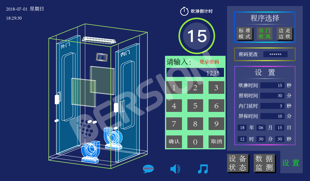 Dersion Air Showers’ Intelligent Monitor System